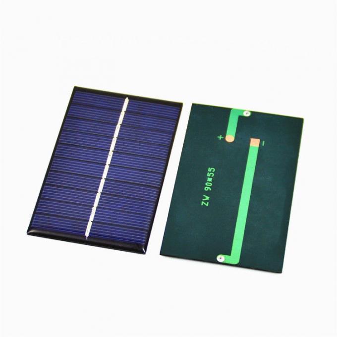น้ำหนักเบา 6V 0.8W Polycrystalline Silicon Solar PV Modules 0